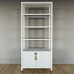 Стеллаж со стеклянными полками Elsa Dreams White варинант исполнения - 6 | Loft Concept в Твери