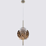 Подвесной светильник с гирляндой внутри круглого стеклянного плафона Garland Glass Hanging Lamp варинант исполнения - 2 | Loft Concept в Твери