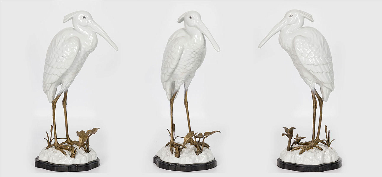 Статуэтка фарфоровая Цапля White heron Статуэтка фарфоровая Цапля White heron - Loft-Concept в Твери