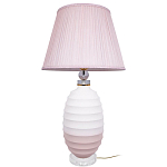 Настольная лампа керамическая Pink lampshade варинант исполнения - 2 | Loft Concept в Твери