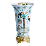 Ваза из фарфора с бронзовыми элементами Tropical Garden варинант исполнения - 1 | Loft Concept в Твери