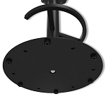 Барный стул вращающийся со спинкой и подлокотниками Douglas Rhombus Черный Велюр варинант исполнения - 8 | Loft Concept в Твери