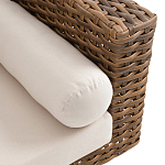 Трехместный садовый диван из плетеного пластика Matteo варинант исполнения - 3 | Loft Concept в Твери