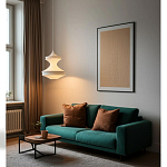 Подвесной вязаный белый светильник «Моника» варинант исполнения - 2 | Loft Concept в Твери