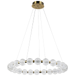 Светодиодная кольцевая люстра с круглыми плафонами Crystal Globule Chandelier варинант исполнения - 4 | Loft Concept в Твери