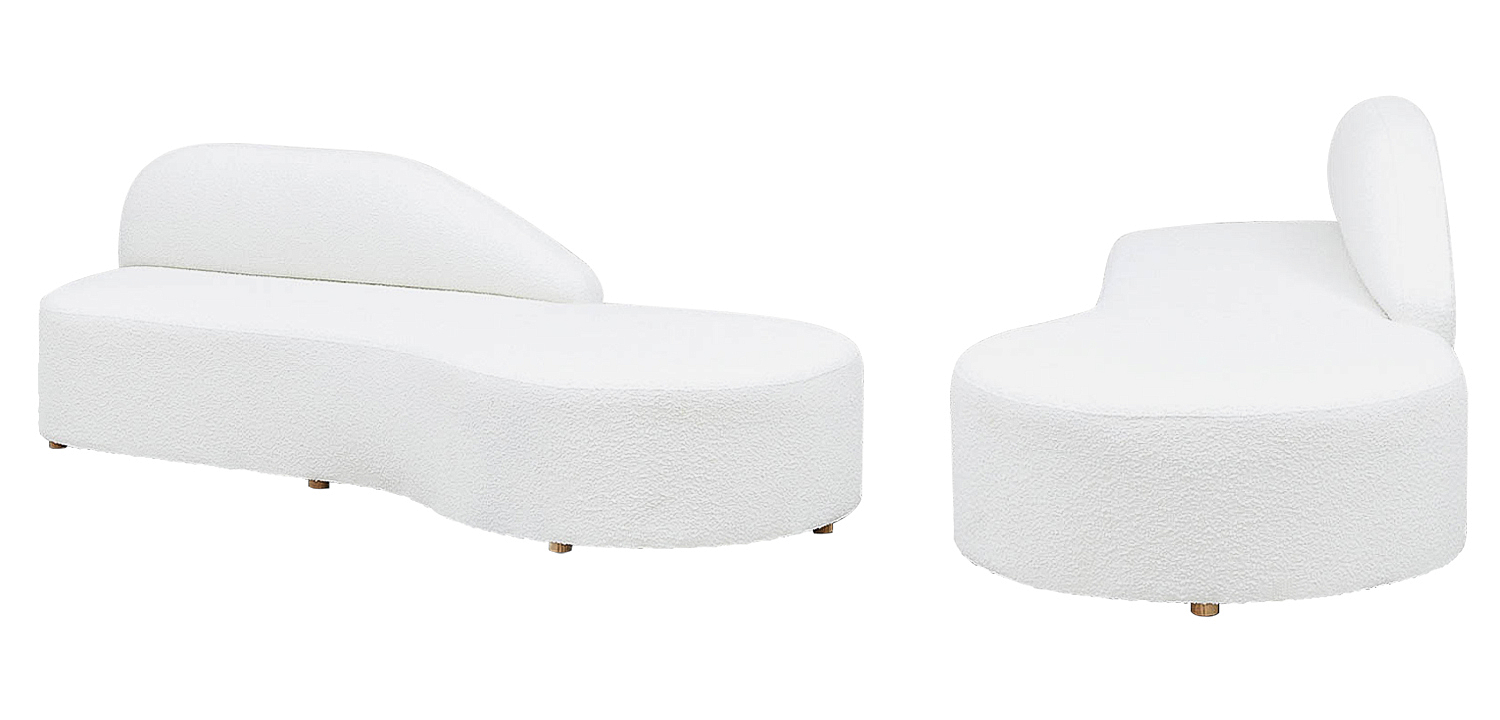 Диван Elsie White Boucle Sofa Диван Elsie White Boucle Sofa - Loft-Concept в Твери