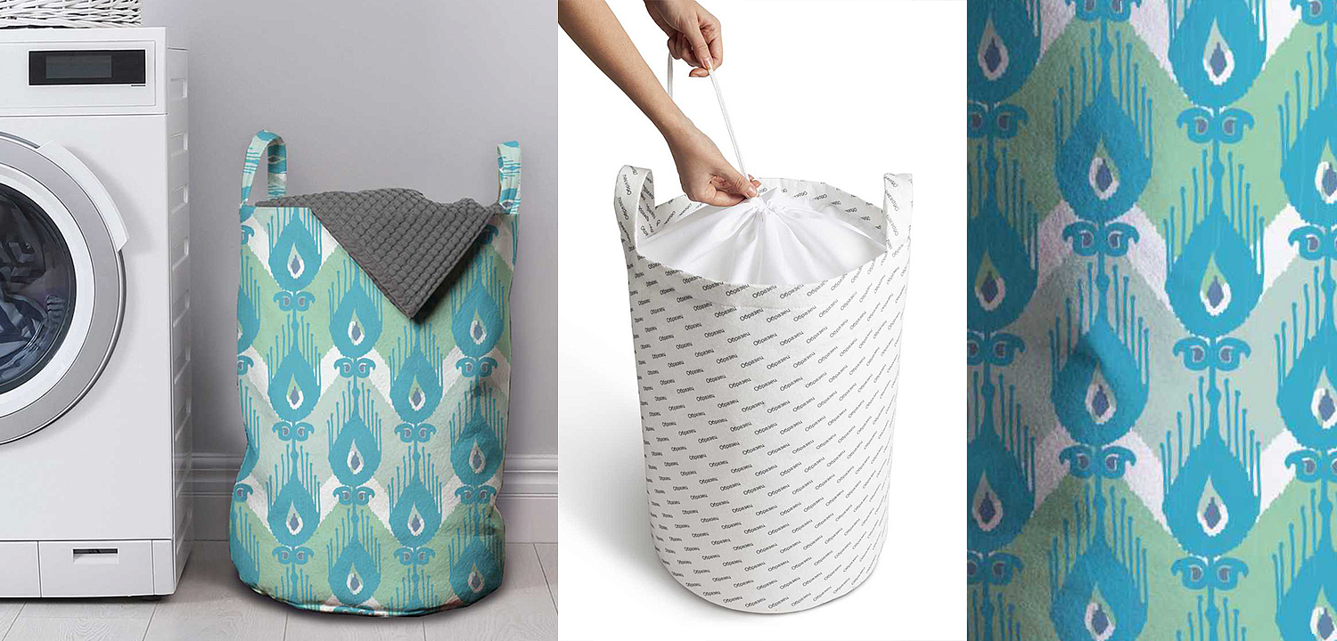 Корзина Pastel Blue Ornament Basket Корзина Pastel Blue Ornament Basket - Loft-Concept в Твери