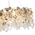 Люстра с декоративными подвесками из прозрачного стекла в форме монеток FAIRYTREE Light варинант исполнения - 11 | Loft Concept в Твери