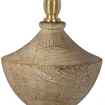 Настольная лампа деревянная с белым абажуром Wooden Table Lamp варинант исполнения - 3 | Loft Concept в Твери