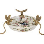 Блюдо фарфоровое Полет стрекоз Jita варинант исполнения - 1 | Loft Concept в Твери