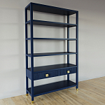 Стеллаж с двумя ящиками Elsa Dreams Blue варинант исполнения - 1 | Loft Concept в Твери