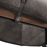 Кресло Duncan винтажная черная кожа варинант исполнения - 5 | Loft Concept в Твери