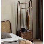 Вешалка деревянная с 2- мя ящиками Moon Walnut Furniture варинант исполнения - 11 | Loft Concept в Твери