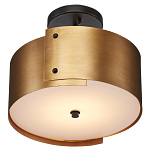 Потолочный светильник круглый светодиодный Semicircular Gold Panels старинная латунь варинант исполнения - 2 | Loft Concept в Твери