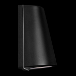 Уличный настенный светильник светодиодный конусообразной формы черного цвета из металла Urban Minimalist варинант исполнения - 3 | Loft Concept в Твери