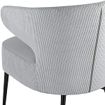 Современное мягкое кресло на металлических ножках Rakush Grey варинант исполнения - 7 | Loft Concept в Твери