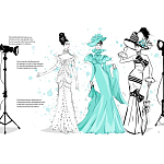 Megan Hess. Audrey Hepburn варинант исполнения - 2 | Loft Concept в Твери