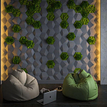 Гипсовая 3D Панель M-30 варинант исполнения - 1 | Loft Concept в Твери