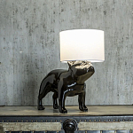 Настольная лампа COLLECTION OF DOGS с абажуром Бульдог варинант исполнения - 3 | Loft Concept в Твери