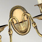 Бра с 2-мя бежевыми абажурами в классическом стиле Hinkley варинант исполнения - 5 | Loft Concept в Твери