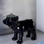 Дизайнерский журнальный стол с основанием в виде собаки Tufetic варинант исполнения - 1 | Loft Concept в Твери