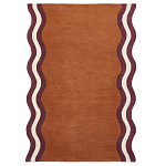 Ковер с оригинальной волнистой отделкой Woven from Wool варинант исполнения - 1 | Loft Concept в Твери