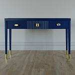 Дизайнерский Письменный стол Elsa Dreams Blue с тремя ящиками варинант исполнения - 1 | Loft Concept в Твери