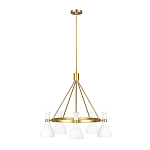 Люстра с 5-ю плафонами в форме песочных часов с узкими перфорированными отверстиями Feiss варинант исполнения - 8 | Loft Concept в Твери