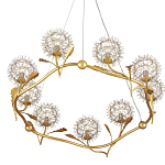Люстра круглая с декором в виде цветков одуванчика Hanging Dandelion варинант исполнения - 3 | Loft Concept в Твери