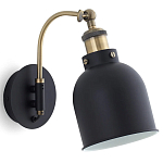 Бра с черным плафоном из металла Roomsy варинант исполнения - 1 | Loft Concept в Твери