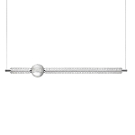 Подвесной светильник линейный с шарообразным рифленым плафоном Crystal Globule варинант исполнения - 1 | Loft Concept в Твери