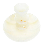 Подсвечник в виде чаши из натурального камня оникс Stone Candlestick варинант исполнения - 2 | Loft Concept в Твери