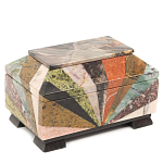 Шкатулка из натурального камня змеевик Stone Casket варинант исполнения - 1 | Loft Concept в Твери