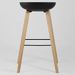 Барный стул на ножках из натурального дерева Boras Black варинант исполнения - 4 | Loft Concept в Твери