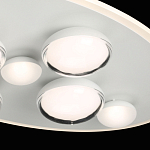 Потолочный светильник овальной формы белого цвета с 7-ю лампами Lunar Pebbles варинант исполнения - 6 | Loft Concept в Твери