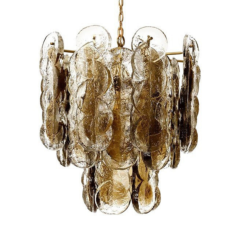 Люстра из круглых стеклянных элементов Vienna Коричневый в Твери | Loft Concept 