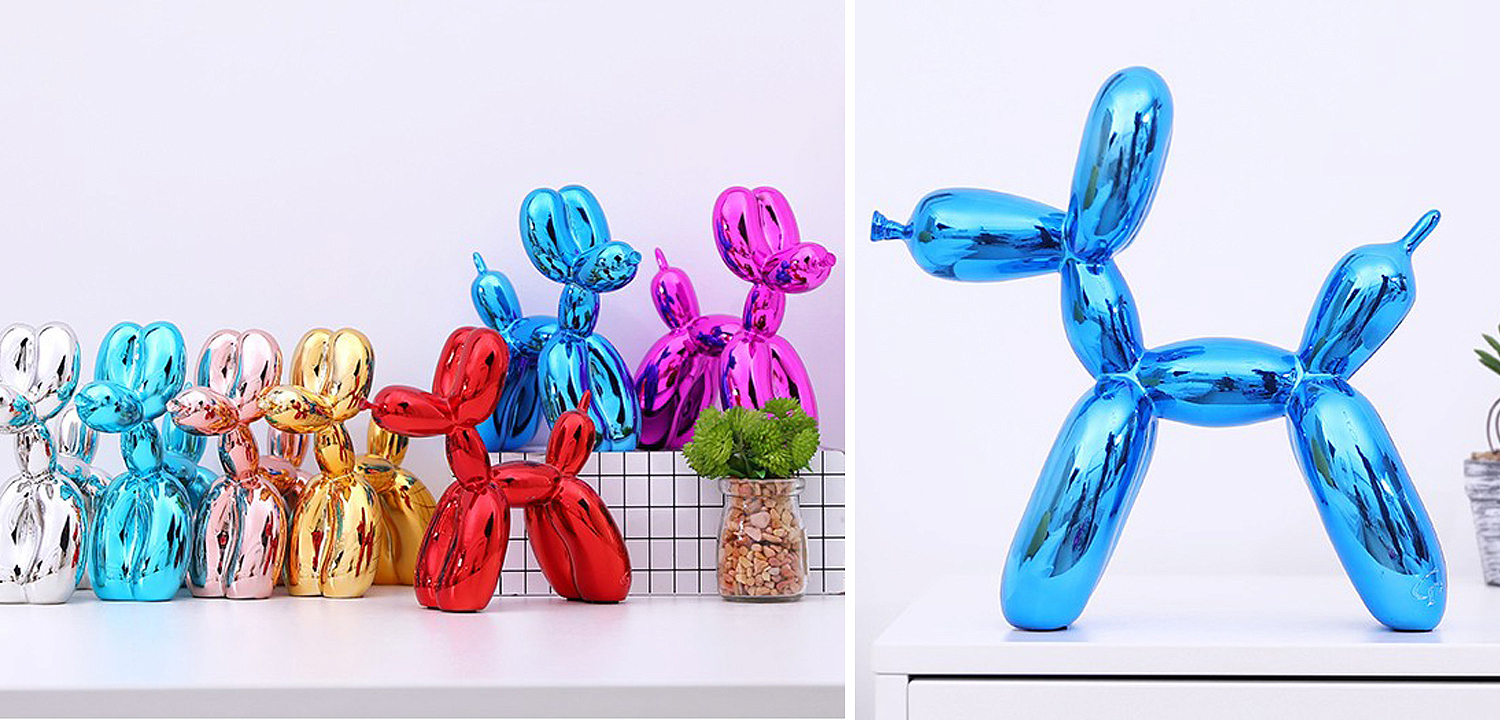 Статуэтка Jeff Koons Balloon Dog medium Blue Статуэтка Jeff Koons Balloon Dog medium Blue - Loft-Concept в Твери