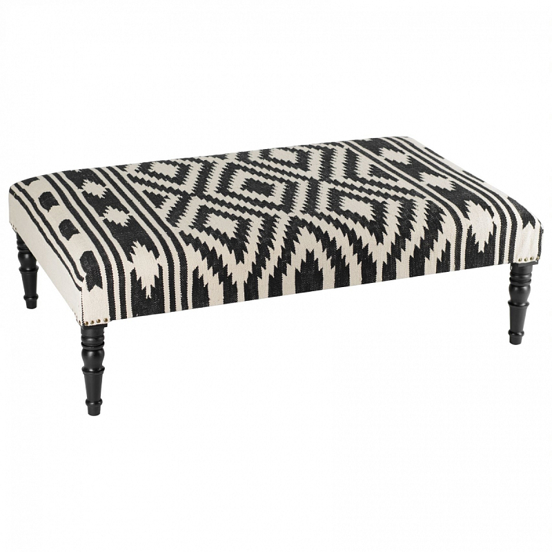 Банкетка Черно-Белый Келим Black and White Kelim BENCH Черно-белый Банкетка Черно-Белый Келим Black and White Kelim BENCH Черно-белый в Твери | Loft Concept