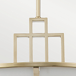 Подвесной светильник цвета латунь с белым матовым плафоном с геометрическим рисунком Feiss варинант исполнения - 4 | Loft Concept в Твери