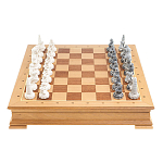 Шахматы Северные народы в ларце из натурального бука Decorative Thematic Chess варинант исполнения - 2 | Loft Concept в Твери