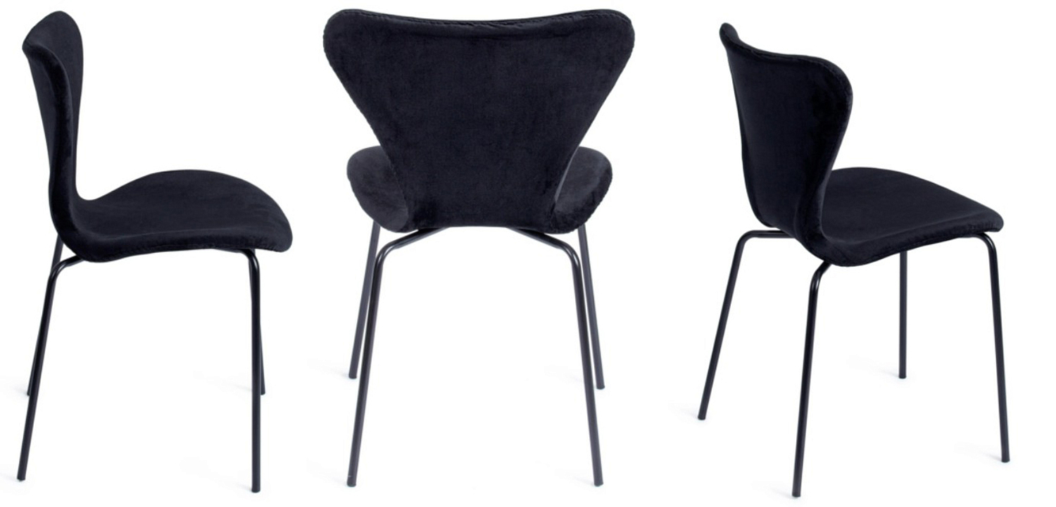 Стул Julissa Black Chair флок Стул Julissa Black Chair флок - Loft-Concept в Твери