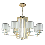 Люстра с 8-ю цилиндрическими плафонами из стекла Laurent варинант исполнения - 5 | Loft Concept в Твери