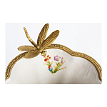 Ваза из фарфора с бронзовой стрекозой  Paradise Dragonfly варинант исполнения - 4 | Loft Concept в Твери