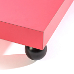 Дизайнерский кофейный стол на круглых ножках Poltronova T02 Pink Coffee Table варинант исполнения - 3 | Loft Concept в Твери