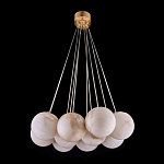 Люстра подвесная круглая с сферическими плафонами из натурального камня Glowing Spheres варинант исполнения - 12 | Loft Concept в Твери