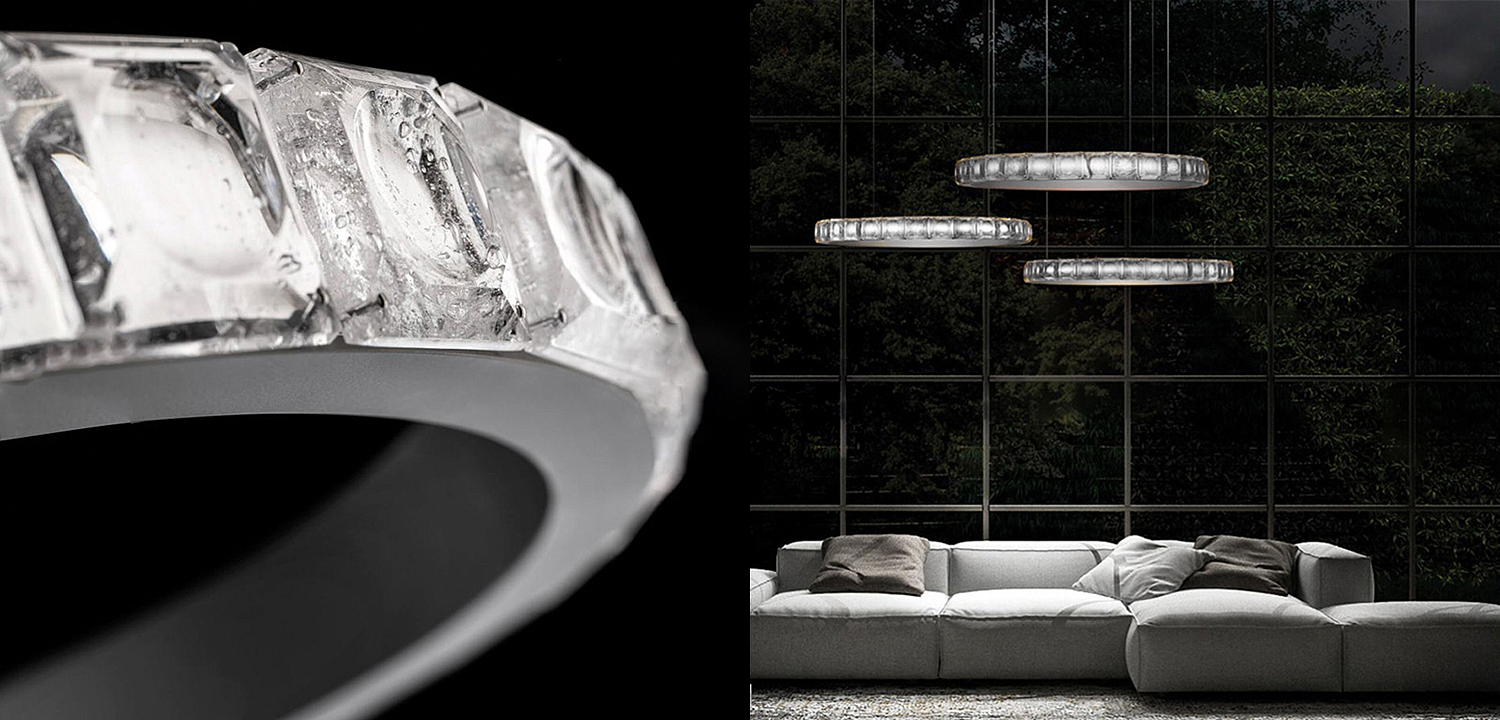 Люстра Ring horizontal silver chandelier Люстра Ring horizontal silver chandelier - Loft-Concept в Твери