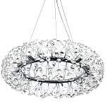 Круглая подвесная люстра Crystal Dandelions Chrome Chandelier варинант исполнения - 3 | Loft Concept в Твери