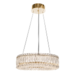 Люстра подвесная круглая из прозрачного хрусталя с золотым корпусом Selfsufficient варинант исполнения - 4 | Loft Concept в Твери