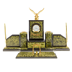 Настольный письменный набор из змеевика  и бронзы с декором в виде орла в подарочной упаковке Successful Leader варинант исполнения - 1 | Loft Concept в Твери