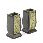 Настольный письменный набор из змеевика с часами и таблетницей Successful Leader варинант исполнения - 3 | Loft Concept в Твери